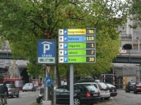 Parkolássegítő kijelzők