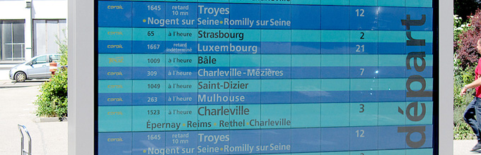 Koleszterikus LCD (ChLCD) összesítőtábla - BMG MIS GmbH